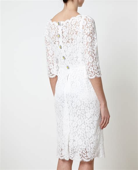 buy dolce and gabbana white lace dress|dolce and gabbana patchwork dress.